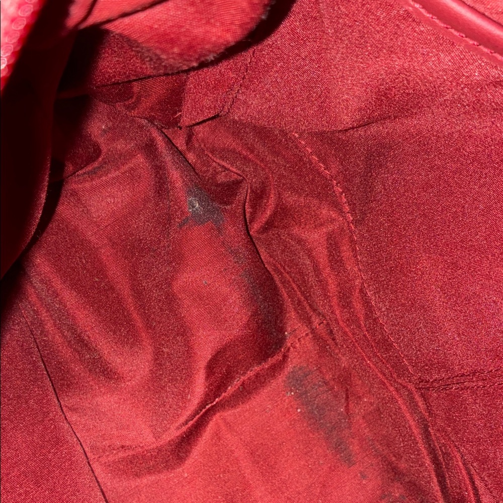St. John’s Bay vintage Red Leather Shoulder Bag - Picture 12 of 16